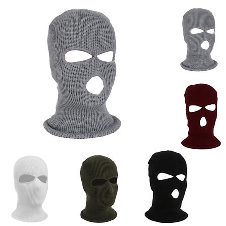Fuld Ansigt Ski Strik Maske Bomuld Hat Balaclava Strik Hat Militær Maske Fest Maske
