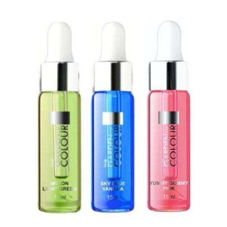 3-pakkaus - kynsinauhoöljy - meloni, vanilja, purukumi - 15 ml