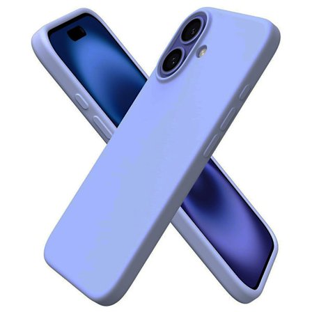 iPhone 16 Stötdämpande Silikonskal med Mikrofiber