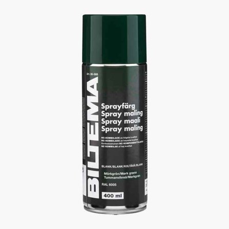 Sprayfärg blank mörkgrön 400 ml - Biltema