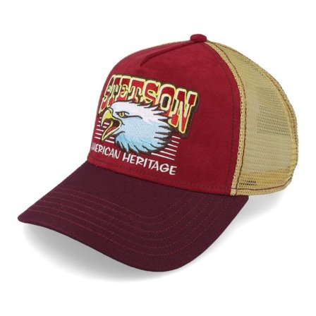 Stetson - Röd trucker Keps - Eagle Head Red/Maroon Trucker @ Hatstore