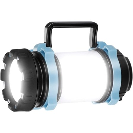 1000 Lumenin ladattava LED-lyhty, erittäin tehokas, 4000 mAh akku, 4 tilaa leirintävalo, USB-kaapeli mukana, IPX4 vedenpitävä, valonheitin