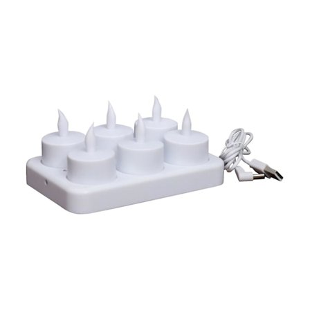 【Mingbao Store】Uppladdningsbara Värmeljus Flamlösa Ljus med Fjärrkontroll LED-ljus med Timer Batteridrivna Ljus Kompatibla Heminredning