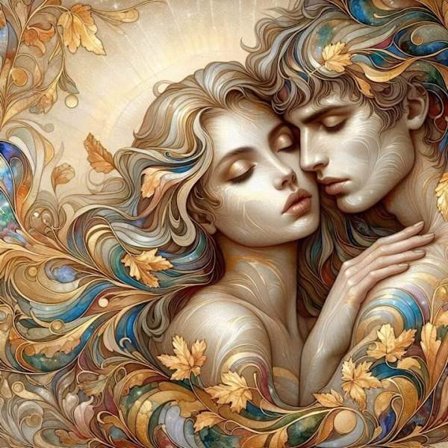 Romantiskt kärleksfullt Affisch A4