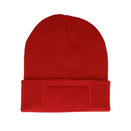 Beechfield - Rouge cuff Bonnet - Classic Red Original Patch Cuff @ Hatstore