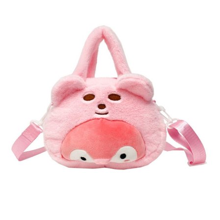 Plysch Penguin Crossbody Bag Handväska ROSA