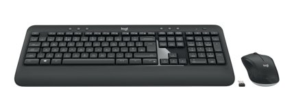 Logitech MK540 Advanced - tastatur- og mussett - Slovensk - mørk grå Inn-enhet