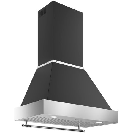 Bertazzoni K90HERTX+KC36HERTNE Heritage fläkt, 90 cm, mattsvart | Vitvaror > Köksfläkt | Bagaren och Kocken