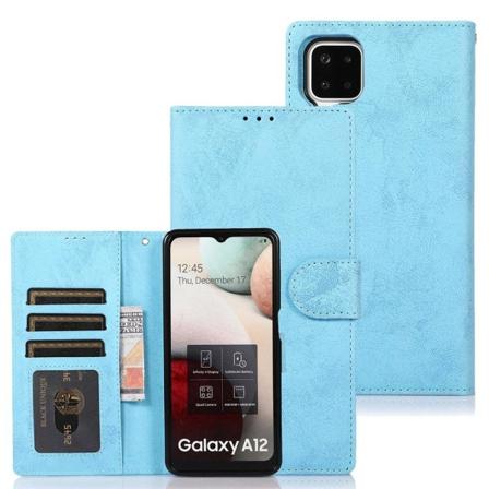 Genomtänkt Plånboksfodral Leman - Samsung Galaxy A42 Ljusblå