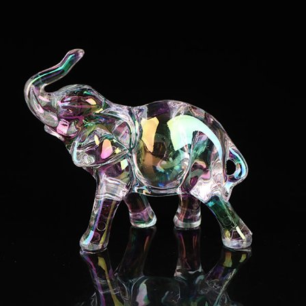 Krystal Elefant Statue Mini Dyre Statue Baby Elefant Ornament