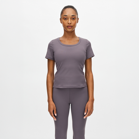 Röhnisch Rib Träningstshirt Lila