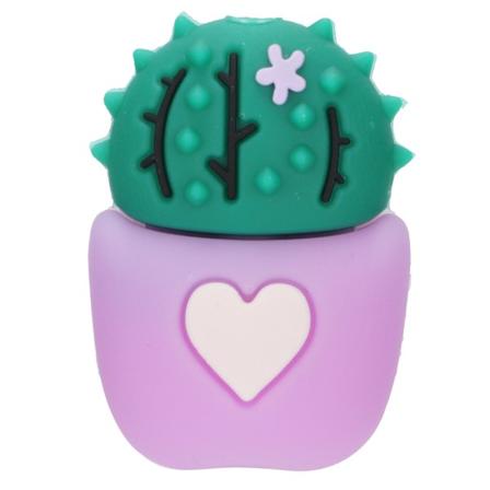 Söpö kaktus -käytännöllinen latauskaapelin suojus matkapuhelimen ja tabletin datakaapeleille, violetti