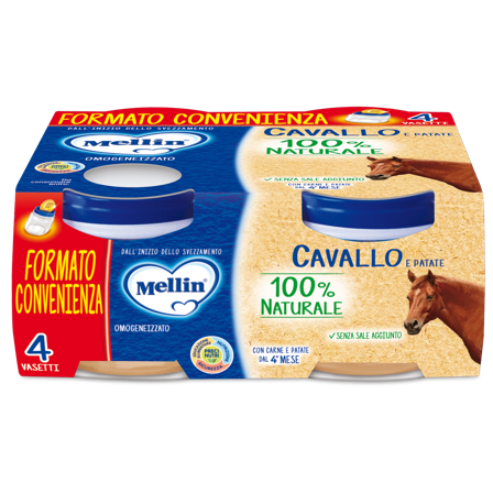 Mellin Omogeneizzato Cavallo 4x80g 4 Mesi+