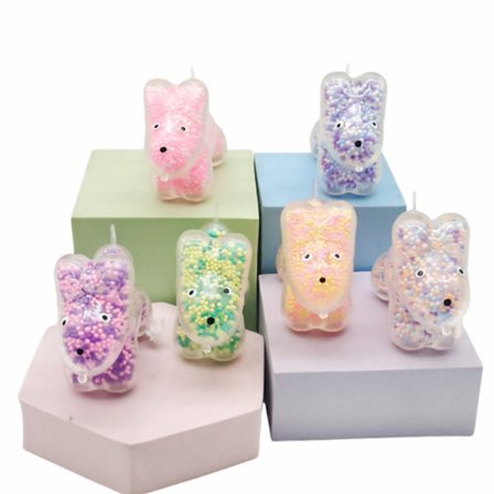 Easter Bunny Squeeze Stress Toy – Colorful Beads Squishy for Kids & Adults