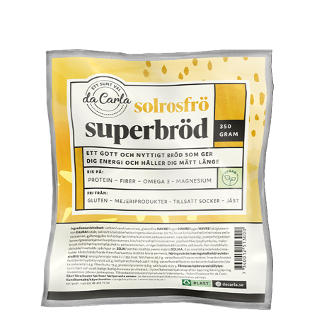 Da Carla Superbröd Solros 350 g