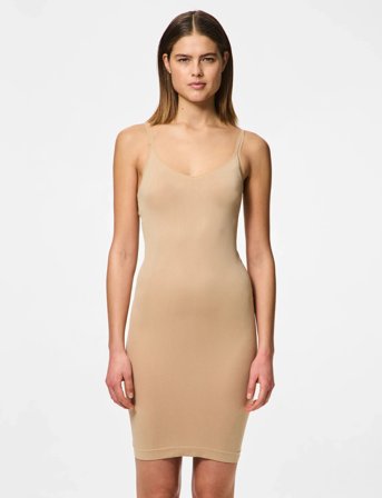 Pieces Pcballroom Long Singlet Noos Bc - Brown - L/XL