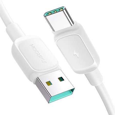 Joyroom Multi-Color Series A14 USB-A / USB-C 3A-kabel 1,2 m - Vit