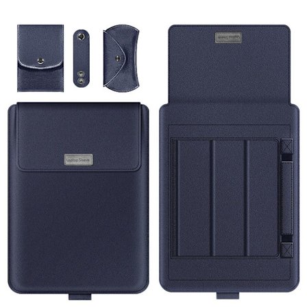 11 13 15 17 tums förvaringsväska för bärbar case Navy Blue 16-17 inch