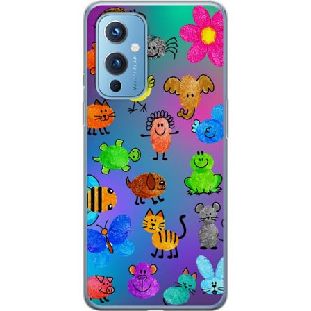 Kompatibelt Mobildeksel til OnePlus 9 Little Scribble Friends