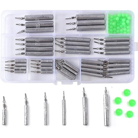 Fiskevikter Fiske Drop Shot Vikter Flera Storlekar Fiskevikter Dropshot Blyset Med Låda Fisketillbehör