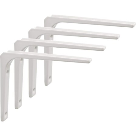 Väggfäste för hylla, 4 st metallfästen 150mm x 125mm, kraftigt fäste för vägg, hylla för industriellt kök