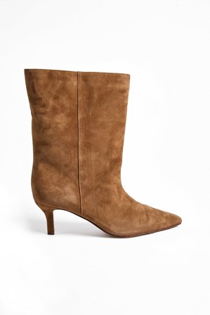 Lovisa Wallin x NA-KD Suede Boots - Støvler - Brun - EU 39