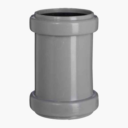 Avloppsrör Skjutmuff med 2 Muffar 50 mm PP - Biltema