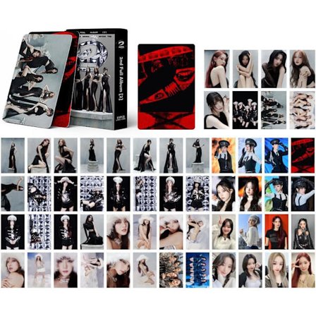 ELEFAD (G) I-DLE Lomo-kort 55 stk. (G) I-DLE 2. fullalbum Super Lady Nytt album fotokort (G) I-DLE Mini Lomo-kort Gave til fans (B)
