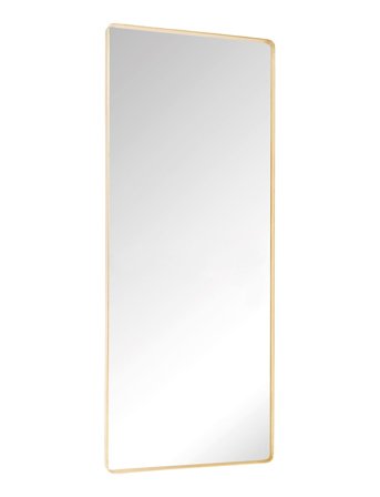 Hübsch Retro Wall Mirror Large Brass - Gold - ONE SIZE