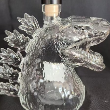 Gjennomsiktig Godzilla Whiskeyflaske | Monster Display Samleflaske
