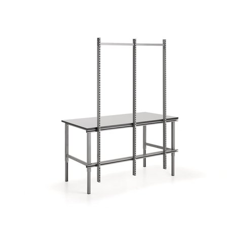 Påbyggingsramme med 3 stolper til manuelt bord, L1500 mm