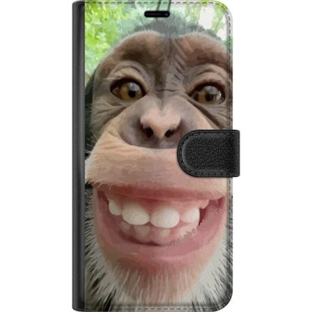 Google Pixel 9a Lommeboketui Ape Selfie Rolig Grafisk Design Ape Djurmotiv Trend Roligt Motiv Populært Urban Kunst Stil