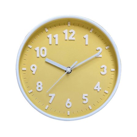 Moderne Simpel Vægur 8 Tommer Candy Farve Lydløs Til Time Clocks Ornament-hy