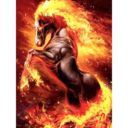 Dww-30x40 cm 5D DIY Fuld Diamantmaleri, Løbende Hest Diamantmaleri DIY Diamant Strass Lærred Korssting Maleri efter Nummer til Dekora