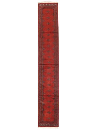 79X478 Tapis Pakistan Boukhara 2Ply D'orient De Couloir Rouge Foncé/Noir (Laine, Pakistan) Carpetvista