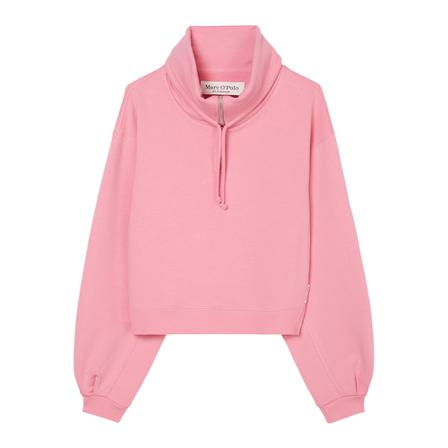 Marc O'Polo Zip-neck Tröja rosa, Dam, Dam, Storlek: M