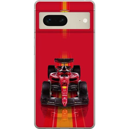 Yhteensopiva Puhelinkuori Google Google Pixel 7 Ferrari Formula 1 -auto ikonisessa punaisessa muotoilussa urheilullisella tarkkuudella