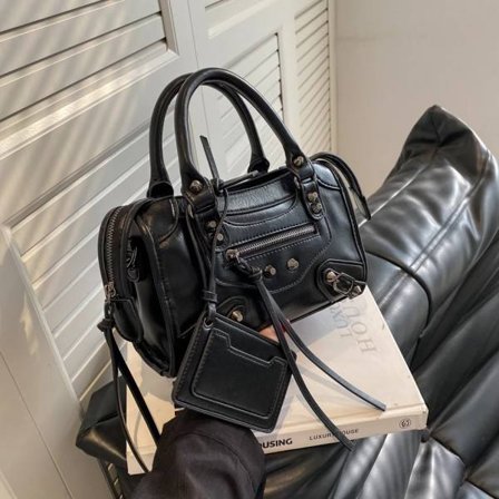 Vintage Taske Kvinder Ny Luksus Kvalitet Blødt Læder Håndtaske Kvindelige Casual Damer Skulder Shopping Pakke Mobiltelefon Taske Pige 24x15x8cm