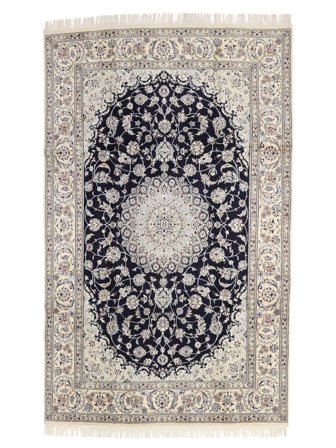 Nain Fine 9La Rug Hand Knotted 192X300 Light Grey/Orange Persia