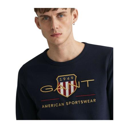 Gant Archive Shield Sweatshirt Blå, Herre Sweatshirts