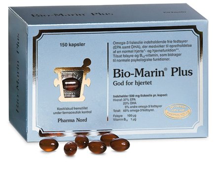 Pharma Nord Bio-Marin Plus, Helse & Madvarer, Kosttilskud, Fiskeolie & Omega 3