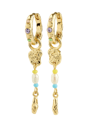 Pilgrim ELLINGTON earrings gold-plated Smycken & klockor Dam Guld ONESIZE