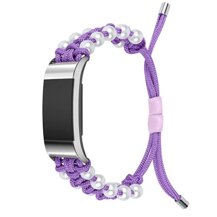 Fitbit Charge 2 snyggt orb nylonarmband - Lila