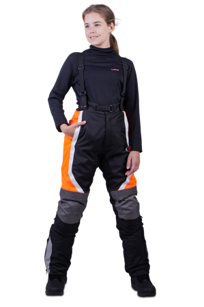 Spodnie Motocyklowe Course Two Seasons 2.0 Dziecięce Czarny/Pomarańczowy 160