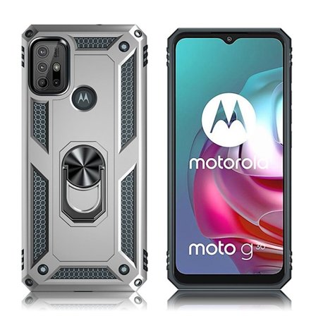 Bofink Combat Motorola Moto G30 / Motorola Moto G10 skal - Silver/Grå