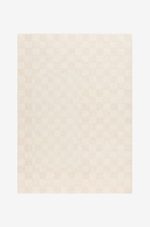 KM Home - Uld Tæppe Sydney - Hvid - Uldtæpper - 160X230 - Fra Homeroom