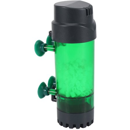 Akvariefilter med fluidiserad rörlig bädd, filter med bubbelsten och svamp LH-300