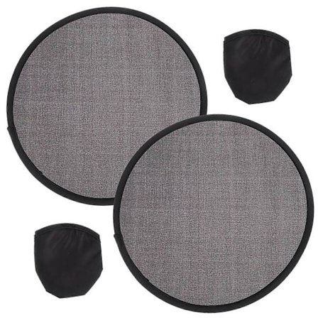 2 stk. Sammenleggbar Vifte Sommer Håndholdt Vifte Rund Sammenleggbar Vifte Blank Håndvifte Bærbar Vifte