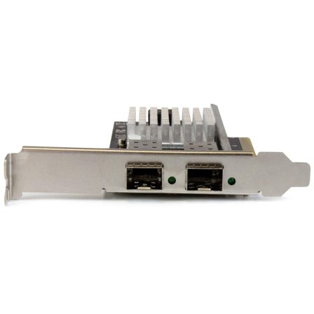 StarTech 10G Network Card - 2x 10G Open SFP+ Multimode LC Fiber Connector - Intel 82599 Chip - Gigabit Ethernet Card (PEX20000SFPI) - nettverksadapter