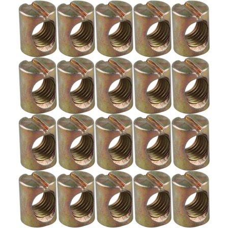 Hylsmutter Spårade Muttrar Pinnmuttrar för Möbler Spjälsäng Säng Stolar 10, ZQKLA